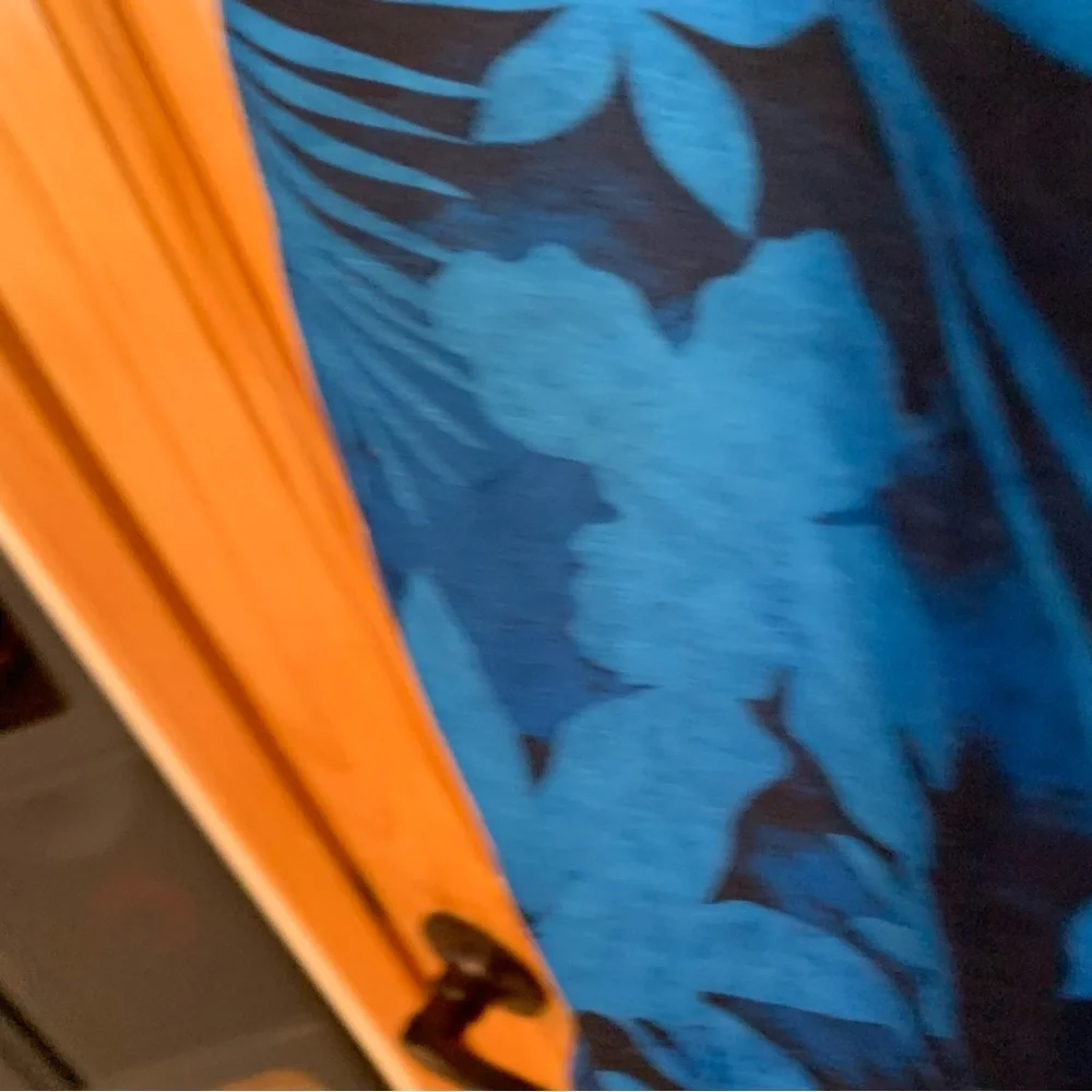SPEEDO XXL Blue and Black Hawaiian Print Swim Shorts